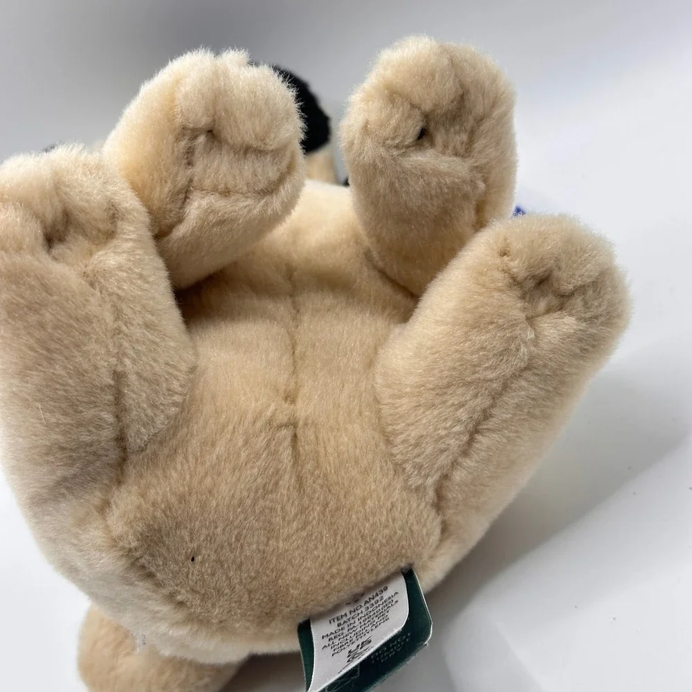 NWT Living Nature Naturli Pug Plush Stuffed Animal Eco Friendly Fawn Dog AN439